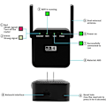 Miniatyrbillede 4 af 4: 300 Mbps WiFi Repeater 2,4 GHz, 1 RJ45 Netværksport Trådløs Internet Signalforstærker, Ultra-Kompakt WiFi Udvider, Nem at Installere Internetforstærker, Bl