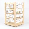 Miniatyrbilde 2 av 5: Roterende Ørepyntstativ og Organizer, Klassisk 4-trinns Display, 96 Huller 112 Spor