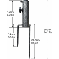 Miniatyrbilde 2 av 5: Parasol Base, 2 stk Parasol Anchor Anchor Parasol Stand, Elastisk Justerbar Parasol Base, Multi-applikasjoner Metall Parasol Base for Sandstrand