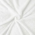 Miniatyrbilde 4 av 5: Myk plysj teppe, Queen Size sofa teppe, mykt og fluffy sofa dekorativt teppe - koselig og lett, hvitt, 127 x 152 cm