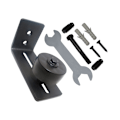 Miniatyrbild 2 av 5: Multifunktionell Dörrbottenguide för Skjutdörrar - Justerbar Rullguide (1-pack)