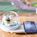 Miniatyrbillede 1 af 5: Natlys til sengen med Bluetooth-højttaler Soveværelseslys Bordatmosfære Skrivebordslampe Astronaut