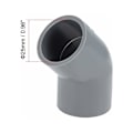 Miniatyrbilde 2 av 4: 10 stk PVC-rørkobling 45 grader grå 25mm