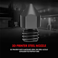 Miniatyrbillede 4 af 5: 10 stk./sæt 3D-printerdele MK8 hærdet ståldyse 1,75 mm 0,4 mm til 3 CR10 CR10S Hotend Kit
