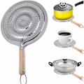 Miniatyrbilde 1 av 5: Varmespreder for gasskomfyr i rustfritt stål induksjonsadapter 21 cm