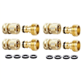Miniatyrbillede 1 af 5: Have Connector til haveslange Have Slangetilbehør Hurtigkobling Messing Slangekoblinger Connector Fittings