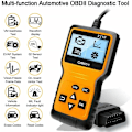 Pikkukuva 2 / 5: OBD2-skanneri, yleinen OBD II -skanneri, auton moottorin vikakoodinlukija, CAN-diagnostiikkatyökalu OBDII-protokollaautoille vuodesta 1996 (keltainen)