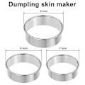 Miniatyrbild 3 av 5: Dumplingtillverkare i rostfritt stål, 2 dumplingformar, 3 dumplingtillverkare, dumplingkutter, pajravioli-press