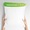 Miniatyrbild 4 av 4: Quiltad mikrofiberkudde 40x40 cm – Sovkudde Vit Kudde Vit Fyllning Kudde - Set om 4 stycken
