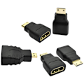 Miniatyrbild 1 av 5: 5-pack pläterad eller minihane till hög typ C till typ A-adapter kompatibel med Zero, videokamera, DSLR, surfplatta, grafikkort