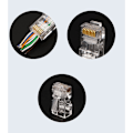Miniatyrbilde 4 av 5: EZ Cat7 RJ45 Crimper Kit Nettverksverktøy Tang med Cat6 RJ45-kontakt og RJ45-hette for RJ12 Cat5 Cat6 8P Crimper