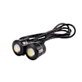 Miniatyrbillede 3 af 5: 2 stk LED Eagle Eye Backup Fog Kørelys til Bil, Motorcykel, 9W Hvidt Lys, Sort
