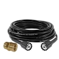 Miniatyrbilde 1 av 5: Forlengelsesslange for trykkvasker, 50 fot 5800 psi med kraftig adapter, PVC-gummislange