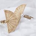 Miniatyrbilde 5 av 5: 6 stk Simulert Rattan Serviett Spenne Occident Restaurant Ring Borddekking Hjem Bryllup Fest Dekorasjon (Frynser)
