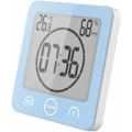 Miniatyrbild 1 av 5: Stor digital LCD-skärm Digital vattentät stänkskyddad badrumsväggklocka Duschklocka Temperaturtimer