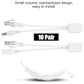 Pikkukuva 5 / 5: 10 Paria Poe IP-kameran RJ45 Ethernet-kaapeli-injektorin sovitin DC 12V -