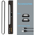 Miniatyrbillede 5 af 5: Dæmpbar Berøringsstyret Natlys Skab, 3W Magnetisk Spejllys Stick-on Overalt, USB Genopladelig Læselampe, Kosmetisk Spejllys til Værelse