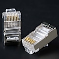 Pikkukuva 5 / 5: Cat6 RJ45-liitin 8P8C modulaarinen Ethernet-kaapeli kullattu liitinpää 6 RJ 45 puristusverkkoliitin