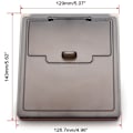 Miniatyrbillede 5 af 5: Transparent opbevaringsboks til Model 3 2017-2020 armlæn dæksel Y sort