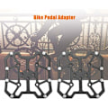 Miniatyrbild 3 av 5: Klicka för att öppna den förstorade vyn 1 par Universal Aluminiumlegering Klickpedalplattformsadaptrar för SPD (Svart)
