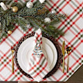 Miniatyrbilde 5 av 5: Set med 24 juleserviettringer, til bryllup, Thanksgiving, familiesammenkomster, bursdagsfest (sølv)