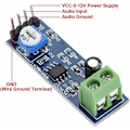 Miniatyrbild 3 av 5: 5PCS LM386 Audioförstärkarmodul, 512V, 200 Gain, LM386 Audioförstärkare, Stereo Audio Power Amplifier Modul för Arduino LM386, L1P8