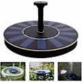 Miniatyrbilde 1 av 5: Solcelled Vannfontene Pumpe, Flytende Solcellepanel med 4 Sprøytehoder for Ulike Vannstrømmer, Perfekt for Fuglebad, Liten Dam og Akvarium (1,4W)