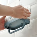 Miniatyrbillede 4 af 5: Køkkenvægsmonteret Spisepindholder Multifunktionel Hylde Opbevaringsboks Bur Perforeret Gratis, Hvid