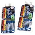 Pikkukuva 1 / 5: 2 kpl PCA9685 16-kanavainen 12-bittinen PWM-servomoottorin ohjain I2C IIC -moduuli Arduino Raspberry Pi -servosuojakorttimoduulille