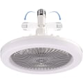Miniatyrbillede 3 af 5: Loftventilator med lys, 25 cm loftventilator med aromaterapi-tabletter, 3 hastigheder, lysindstillingsmulighed - Grå