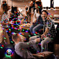 Miniatyrbilde 3 av 4: LED Discokule, 51 LEDer 12W 7 Farger Discolampe Partylys RGB Lyseffekt Scene Belysning Partylys Dekorasjon