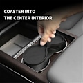 Miniatyrbild 3 av 5: För modell S X 2022 2023 3 2024 Center Console Cup Holder Insert Tillbehör - Svart