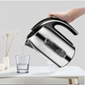 Miniatyrbillede 5 af 5: Rustfrit elektrisk kedel i rustfrit stål med LED-belysning, 1,7 liters kapacitet, Rustfrit stål elektrisk kedel, 2200W BPA-fri, Automatisk slukning og anti-kog-tør pro