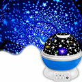 Miniatyrbilde 1 av 5: Stjerneprojektor for barn, roterer 360 grader, 4 LED skrivebordslampe 17 farger som skifter med USB-kabel, unike gaver til barnerommet og babyrommet