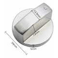 Miniatyrbilde 2 av 5: 6 stk. Universelle Metallkontrollknapper Gasskomfyr Knapp 6mm universelle kontrollknapper komfyrknapp for gasskomfyr komfyr ovn platetopp