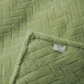 Miniatyrbild 4 av 5: Plush Fleece-filt, Queen Size Soffafilt, Mjuk och Fluffig Dekorativ Filt för Soffa - Mysig och Lätt, Grågrön, 127 x 152 cm