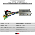 Miniatyrbillede 5 af 5: Elektrisk Controller 24V 36V 48V E-Bike Hall Controller 250W 350W 17A Controller Tre-Mode Sinus