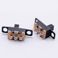 Miniatyrbild 4 av 5: 400 st Mini Rocker Switch SPDT Glidbrytare 0.5A 50V DC 3-polig 2-läges, På/Av Glidbrytare Panel, Mikro Miniatyr Låsande SS-12F15
