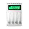 Miniatyrbillede 1 af 5: Intelligent LCD-skærm batterioplader Smart med 4 slots til AA/AAA NiCd NiMh genopladelige batterier AA Nimh-oplader