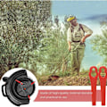 Miniatyrbillede 4 af 5: Plastik Græsslåmaskineblade, 100 Pak Plastik Græsslåmaskineblade Plastik Udskiftningsblade Plastik Brush Cutter Blade, Græs Trimning, Græs Trimning