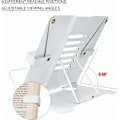 Miniatyrbilde 5 av 5: Metallbokstativ 6 Posisjonsjusterbar Foldbar Lese Stativ Bokholder