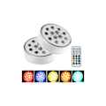 Miniatyrbillede 2 af 5: LED Swimming Pool Lys 2 stk. IP68 Vandtæt 16 RGB Farver med RF Fjernbetjening og Vægbøjle Swimming Pool Lys til Akvarier/Badekar/Vase/