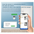 Miniatyrbild 5 av 5: Smart Video Dörrklocka 1080P WiFi Kamera Tvåvägs Video Intercom Trådlös Utomhus Dörrklocka Smart Life APP Säkerhetsskydd, Vit