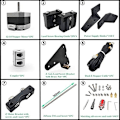 Miniatyrbillede 4 af 5: Fint dobbelt snekke-steppermotor-opgraderingskit til 3, 3 Pro, 3 V2, 3D-printer