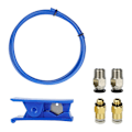 Miniatyrbild 1 av 5: 3D-skrivartillbehör PTFE-rör PE-rörsax Rak pneumatisk koppling M6 M10 4-pack