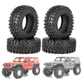 Pikkukuva 5 / 5: 4 kpl 90 mm 1,9 kumipyörän renkaat 1/10 RC-autoon TRX4 D90 Axial SCX10 II III Redcat