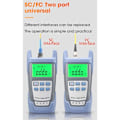 Miniatyrbilde 4 av 5: Optisk fiberfotometer Optisk kabeltester Optisk fibertester -70 dBm til +10 dBm