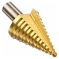 Miniatyrbillede 3 af 5: HSS Metal Trin Drill Bit 5-35mm Professionel Titanium Konisk Trin Drill Bit med Etui til Træ Plastik Metal