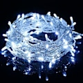 Miniatyrbilde 1 av 5: Utendørs lyslenke, IP65 vanntett julelenke, 8 lysmoduser (10M 100 LED) Innendørs og utendørs dekorasjon for juletre soverom Ga