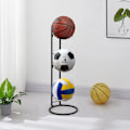 Miniatyrbillede 2 af 5: Sportsbold Opbevaringsholder, Basketball Opbevaringsstativ, Hjemmeorganisator, Jern Vertikal Display Stativ til Volleyball, Fodbold, Basketball